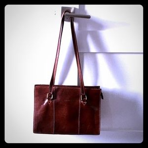 Italian leather shoulder bag